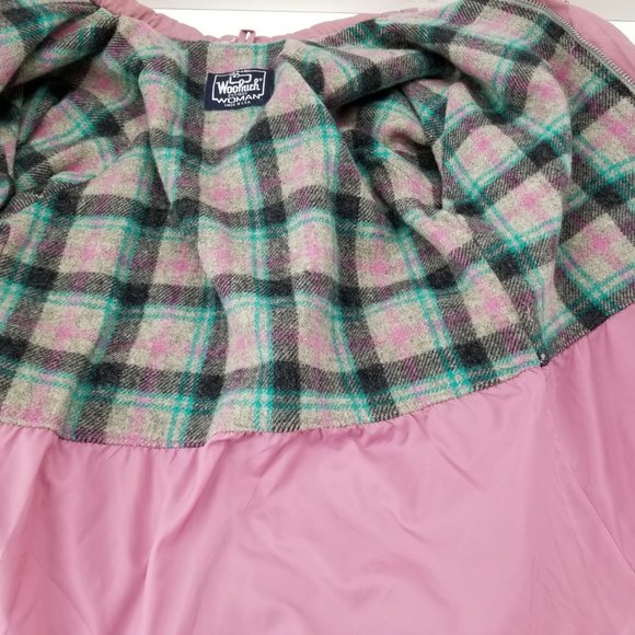 Woolrich Woman Vintage Parka Medium Wool Lined Coat Jacket Barn coat Pur… - Picture 4 of 5